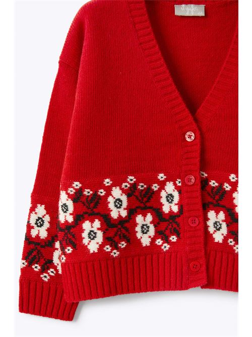 cardigan in lana a trama rasata IL GUFO | GF416EM2203910